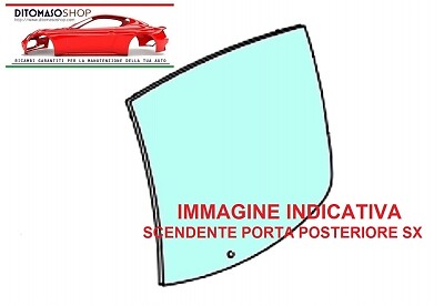 Vetro scendente verde porta - scendente,